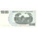 P48b Zimbabwe - 100.000 Dollars Year 2006/2007 (Bearer Cheque) (Space between '100' and '000')